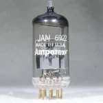 Amperex Jan 6922/E88CC Mil-spec O-getter Gold Pin Made Usa 1966. Fixed Price $85.00.