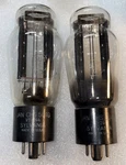 Pair Sylvania Jan Chs 5U4G VT-244 Hanging Filament Rectifier Tubes Tested Strong. Fixed Price $200.00.