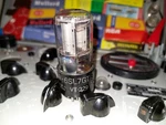 TV7D Bogey+vstrong 1945 Ken-rad VT-229 Jan Ckr 6SL7GT Rolled Pewter Plates Tube. Fixed Price $54.95.