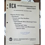 Vintage 1950 Rca Interchangeability Directory Electron Tubes Radio Guide. Fixed Price $11.25.