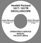 Hewlett Packard Hp 181TR Oscilloscope Operating & Service Manual. Fixed Price $11.75.