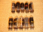 Lot Of Ten, 6CJ3 / 6CH3 Sylvania And Zenith Vacuum Tubes + Fast Free Shipping. Fixed Price $11.00.