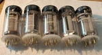 (5) Amperex 6083 Gold Pin Tube Vintage Made Italy. Fixed Price $250.00.