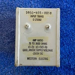 Nos Western Electric D175582 Tube Audio Input Transformer Tested 10HZ-200KHZ Bw!. Fixed Price $250.00.