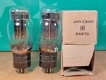 Pair Of Chatham Jan Cahg 6AS7G Nos Nib 1954 Vacuum Tubes. Fixed Price $300.00.