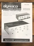 Dynaco PAS-2X PAS-3X / Preamplifier Owners User Manual *copy*. Fixed Price $19.97.