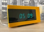 Rare Yellow Elektronika Soviet Vfd Desk Clock Ussr Color Working 6.14-01. Fixed Price $85.00.