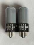 Pair Rca 6V6GT/G VT-107-A Tubes Smoked Glass Matched V3E Wwii Signal Corps 1945. Fixed Price $135.00.