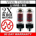 New In Box Plate Current Matched Pair (2) Jj / 6V6S Vacuum Tubes 6V6GT. Fixed Price $69.28.