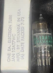 Jan Sylvania 12AT7WC/12AT7 Nos 1973 Military Spec Green Label Tube Nib Tested. Fixed Price $26.95.