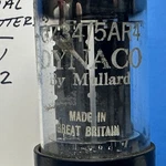 Dynaco Made By Mullard 5AR4 GZ34 Tube F31 B1K2 Dual Getter Notch Plate. Fixed Price $179.00.