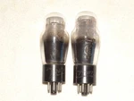 2 X 6C5G Zenith Tubes*super Strong Testing Pair*hot Stamped BASE*#5. Fixed Price $99.99.