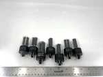 (7) 5Y3 Gt Rca Black Plate Vacuum Tubes * Eico 666 Tested. Fixed Price $43.00.