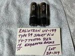 Antique Rca Vacuum Tubes UV-199 299 Type Detector Amplifier Short Pin 82%. Fixed Price $108.00.