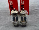 (2) Rca 12AX7 ECC83 Tubes Long Gray Plates Square Getters Tests Strong Amplitrex. Fixed Price $74.99.