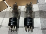 Pair Of Vintage National Union VT-224 RK34 Audio Tubes Army. Fixed Price $35.00.