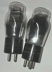 Sylvania Arcturus Close Matched Pair 45 Globe Vacuum Tubes Tested 81 80 MIN47. Fixed Price $179.00.