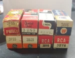 Vintage Mixed Lot Of 8 Tv Radio Glass & Electron Tube Bulbs Untested Used. Fixed Price $15.00.