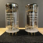 1959 Vintage Matched Pair Amperex 6083 / Ax 9099 Gold Pin Tubes. Fixed Price $196.00.
