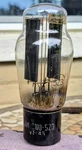 National Union 1943 Wartime Jan Cru 5Z3 VT-145 Black Plate Tube Tested Balanced. Fixed Price $20.00.