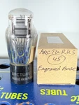 Arcturus Type 45 Black Plate Engraved Base Foil Getter Tested Like Nos Tube. Fixed Price $78.45.