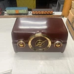 Very Nice Vintage Brownish-maroon Crosley 10-138 Radio Working. Fixed Price $74.99.