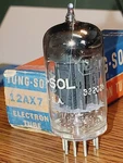 Rca 12AX7 Black Plate "tung-sol" Nos/nib MAXIPREAMP2/TV7 Tested (1)TUBE Lot. Fixed Price $129.99.