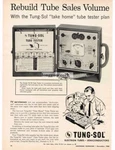 1960 Tung-sol Model TS-78 Tube Tester Vintage Print Ad. Fixed Price $15.95.