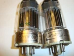 One Matched Pair Jan- 6080WC Tubes, By Raytheon, 95% New Ratings. Fixed Price $16.00.