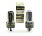 Sylvania 6AU5GT New Qty 2 Matched Pair Grey Plates Getter Usa Nos Vacuum Tubes. Fixed Price $24.89.