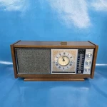 Vintage Rca Radio Alarm Clock Am/fm Tube Solid State Walnut Wood Finish RLS51W. Fixed Price $75.00.