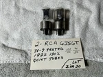 2 Rca Vacuum Tubes 6J5GT Black Plate Audio Amplifier TV-7 Tested Nos. Fixed Price $53.99.
