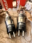 Pair Nos Vintage 1950'S Rca Electron Vacuum Tube 2X2A New Old Stock Box. Fixed Price $43.50.