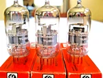 3 Amperex For Cge 6922/6DJ8 Gol Pin Vacuum Tubes Gray Plate TV-7 Tested.. Fixed Price $199.22.
