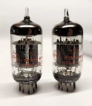 Matched Pair Ge 5-STAR 5751 12AX7 Gray Plate Ribbed 2-MICA 188-5 Tested. Fixed Price $94.95.