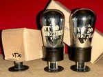 CV1020 / VT20 220P - Rare Cossor Baloon Triode Tubes Nos Nib Tested. Fixed Price $109.00.