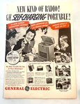 1941 Print Ge Self-charging Portable Radio And Beautyrest Mattress 10X 13.5. Fixed Price $9.95.
