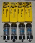 4 Vintage Strong Matched Nos Nib Philips Ecg 6L6GC Dual Getter Tubes Made Usa. Fixed Price $449.99.