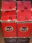 (4) Quad 1946 Date Matched 613 Code Rca 6F8G VT-99 Twin Triode Vacuum Tubes. Fixed Price $158.00.