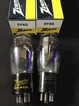 Matched Pair Zenith (sylvania) 5Y4G Rectifier Radio Amp Vacuum Tubes E.8094. Fixed Price $49.95.
