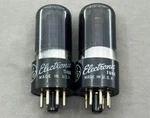 Matched Pair Ge 6F6GT Power Tubes Black Glass Test Nos TV-7U. Fixed Price $34.99.