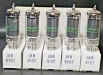 Date Matched Sleeve Of 5 Ge Jan 6197 Vacuum Tubes Tested Nos Calibrated Tv -. Fixed Price $29.95.