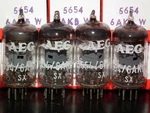 Platinum Matched Quad 5654 6AK5W EF95 Telefunken Nos Diamond Bottom - Little Dot. Fixed Price $299.95.
