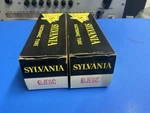 Matched Pair Sylvania 6JE6C Power Tube Nos Nib Same Date - Tested Hickok 533. Fixed Price $80.00.