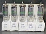Date Matched Sleeve Of 5 Ge Jan 6197 Vacuum Tubes Tested Nos Calibrated Tv -. Fixed Price $29.95.