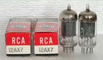 Pair Of Rca 12AX7/ECC83 Vacuum Tubes : Long Black Plate D-getter. Fixed Price $199.99.