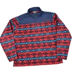 Ariat Sweatshirt Mens Large Red Aztec Western Fleece 1/4 Zip Basis 2.0 10041429. Fixed Price $28.99.