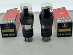 Matched Nos Pair Ken-rad Type 41 Power Tubes Smoked Glass Black Plates Tests. Fixed Price $39.99.