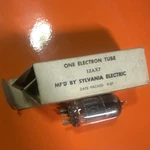 Sylvania 12AX7 ECC83 Vacuum Electron Tube W/ Box (date Packed 9-57). Fixed Price $45.00.