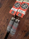 Pair Of Vintage Red Stencil EL84 / 6BQ5 Nos Tubes. Fixed Price $69.00.